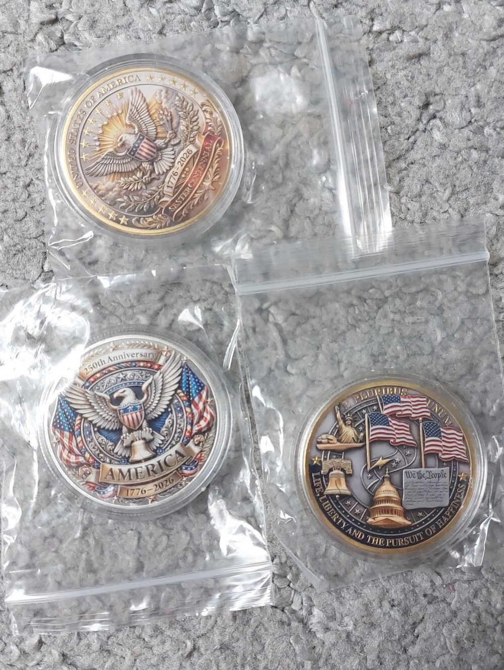 NIP America 250 Decorative Coins